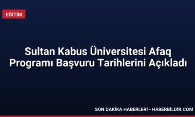 Sultan Kabus Üniversitesi Afaq Programı Başvuru Tarihlerini Açıkladı