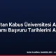 Sultan Kabus Üniversitesi Afaq Programı Başvuru Tarihlerini Açıkladı