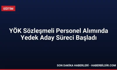YÖK Sözleşmeli Personel Alımında Yedek Aday Süreci Başladı