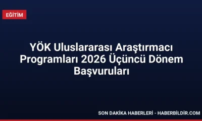 YÖK Uluslararası Araştırmacı Programları 2026 Üçüncü Dönem Başvuruları