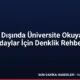 Yurt Dışında Üniversite Okuyacak Adaylar İçin Denklik Rehberi