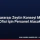 Uluslararası Zeytin Konseyi Madrid Ofisi İçin Personel Alacak