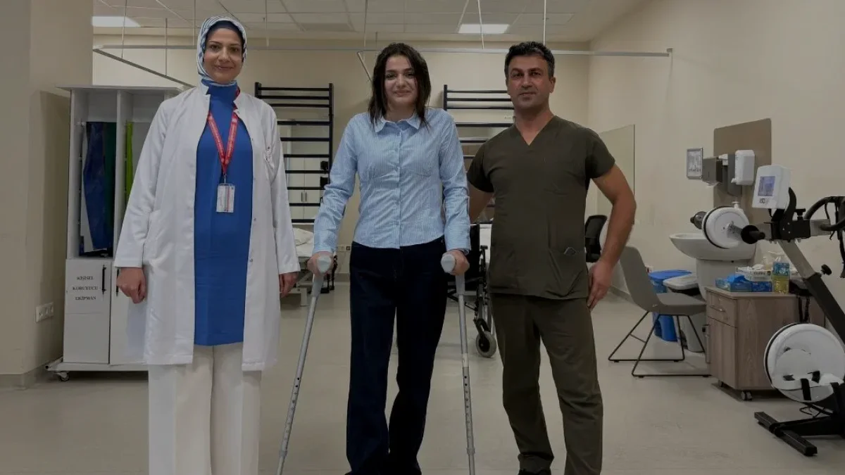 6’ncı kattan düşen Ceylan Ağaç 4 ay sonra yeniden yürümeye başladı