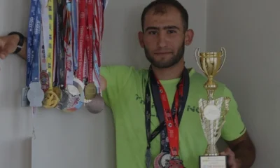 İnşaat işçisi İbrahim Baran atletizmde madalyalara koşuyor
