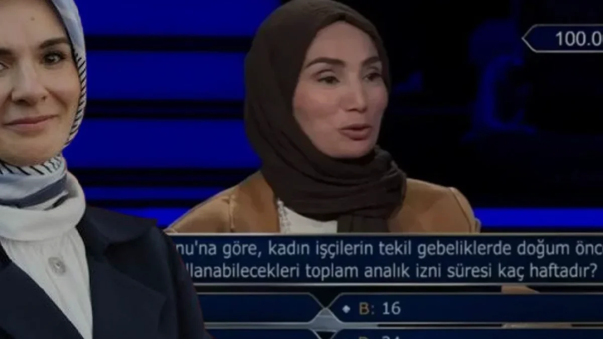 Kim Milyoner Olmak İster yarışmasındaki doğum izni sorusu Bakan Göktaş gündeminde