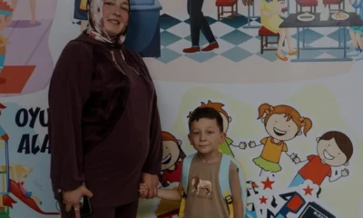 Türkiye'nin ilk rahim nakli bebeği Ömer Özkan okul heyecanı yaşıyor