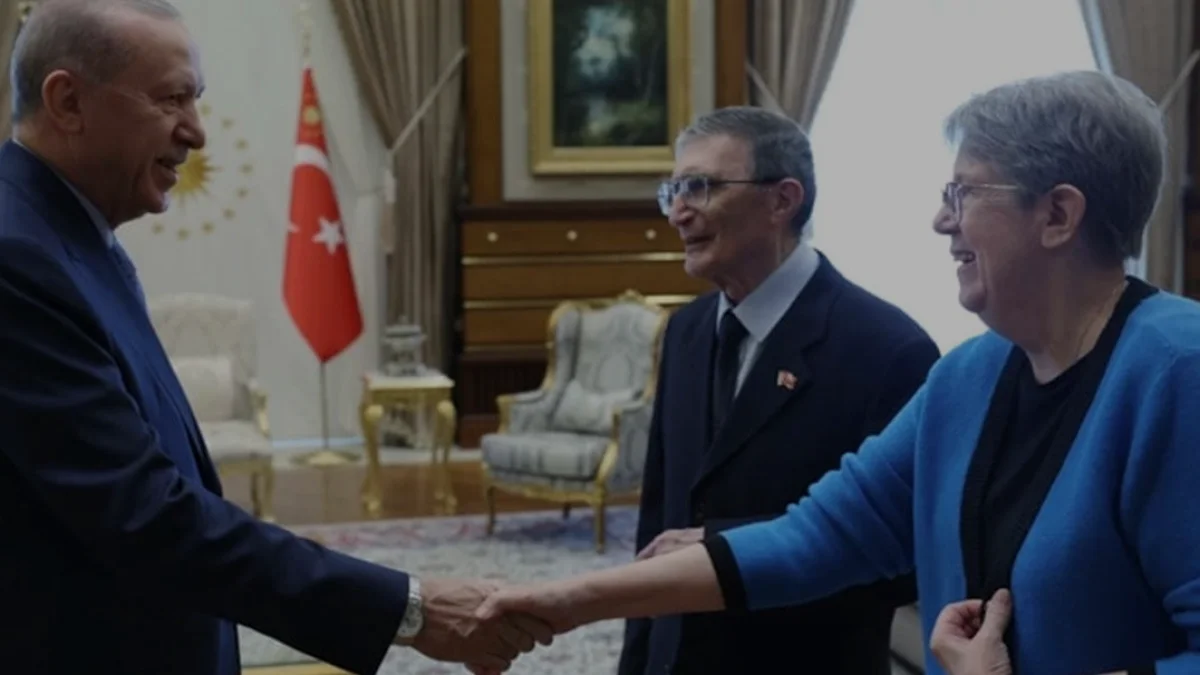 Cumhurbaşkanı Erdoğan Nobel ödüllü Aziz Sancar'ı kabul etti