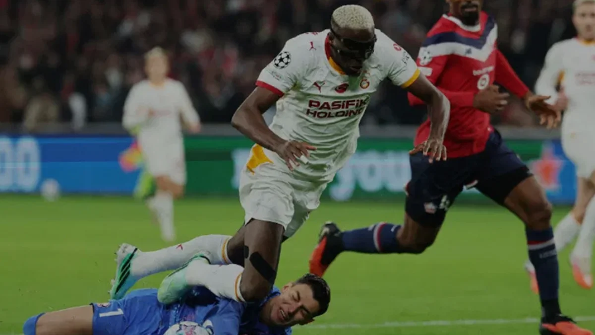 Galatasaray Lille deplasmanında 4 golle kazandı