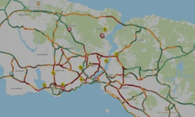 İstanbul trafiğinde yağış etkisi yüzde 90 doluluk getirdi