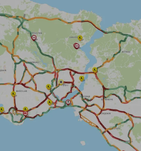 İstanbul trafiğinde yağış etkisi yüzde 90 doluluk getirdi