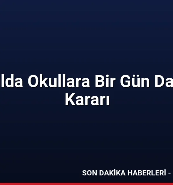 İstanbulda Okullara Bir Gün Daha Tatil Kararı